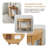 Rustic Accent Half Moon Entryway Table – Space-Saving Console Table With Storage For Narrow Corridors-2116166605