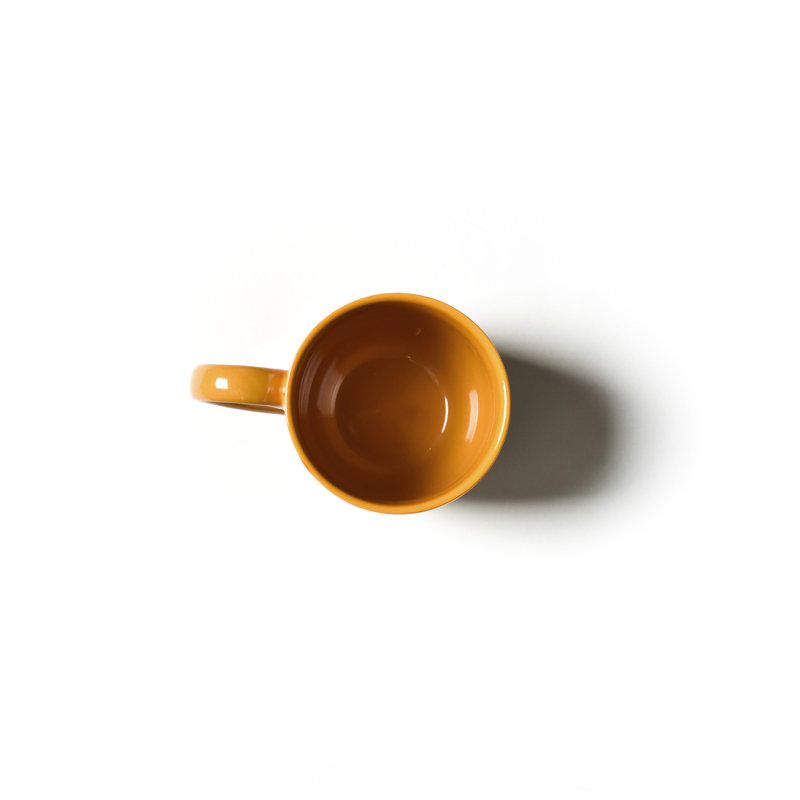 Brass Arabesque Mug, Yellow