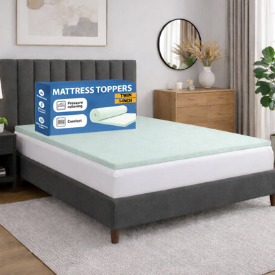 Medium Firm Density Foam Toppers with Orthopedic Benefits, Relieves Pain & Provides Back Support