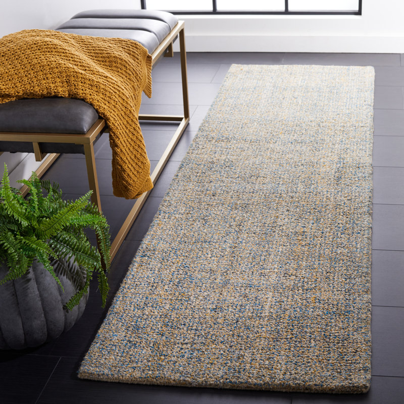 Tapis abstrait touffeté à la main Jaymeson, Tapis de couloir 2 pi 3 po x 8 pi