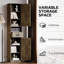 69" H Bathroom Storage Cabinet. Grey, 2 Barn Doors, 1 Drawer, Adjustable Shelves For Living Room, Entryway, Kitchen Tall Cabinet With Doors And Shelves, Multipurpose Bathroom, Spacious Interior-1447040959