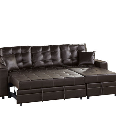 Vicke 2 - Piece Vegan Leather Sectional -  Ebern Designs, FC06DACE0D6747A08B580537AD27D2C9