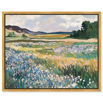 «Technicolor Field», reproduction d'art sur toile par Art Remedy