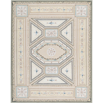 Aubusson Renaissance Wool Oriental Area Rug