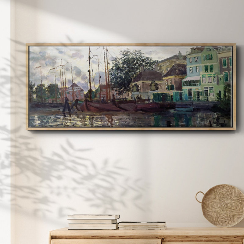 Zaandam, The Dike, Evening, 1871 - toile encadrée, H 8 po x l 20 po