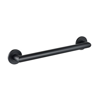 Summit 24" ADA Compliant Brass Grab Bar - Matte Black