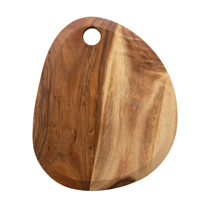 Natural Suar Wood Rustic Cutting Board with Handle