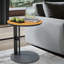 Table d'appoint ronde en cuir-909447242