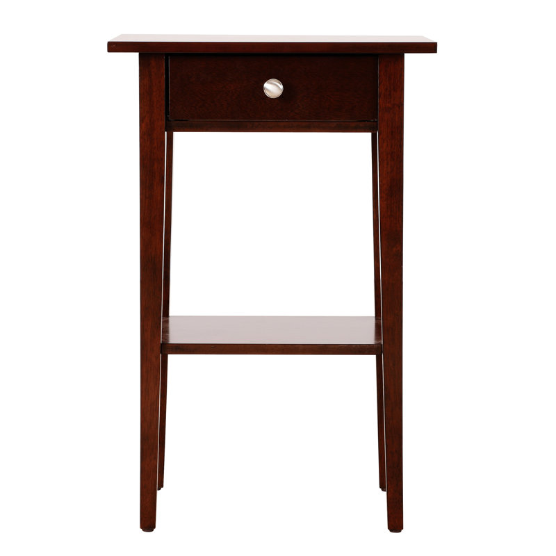 Dalton Nightstand-End Table with One Drawer, Walnut