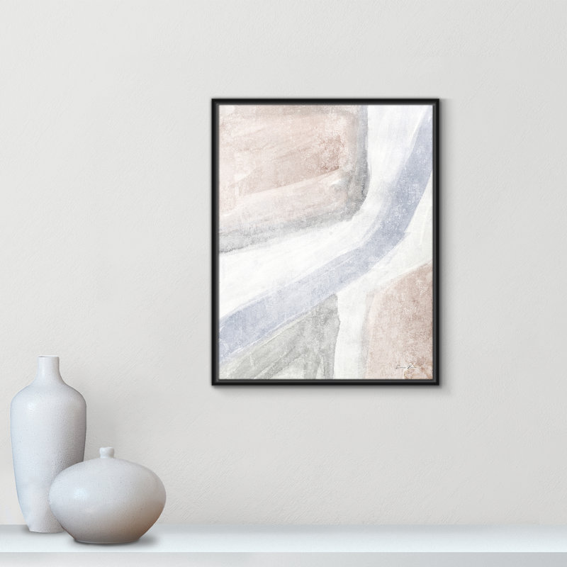 Helmsford Soften 1 - reproduction sur toile avec cadre flottant, H 29,5 po x l 23,5 po x P 2 po, Noir
