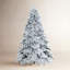 Sapin de Noël givré pré-éclairé-1230813201