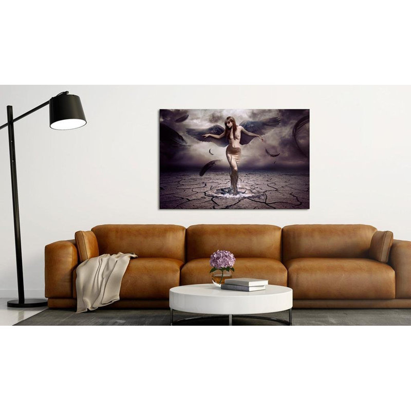 «Black Angel», impression sur toile tendue, H 16 po x l 24 po x P 1 po