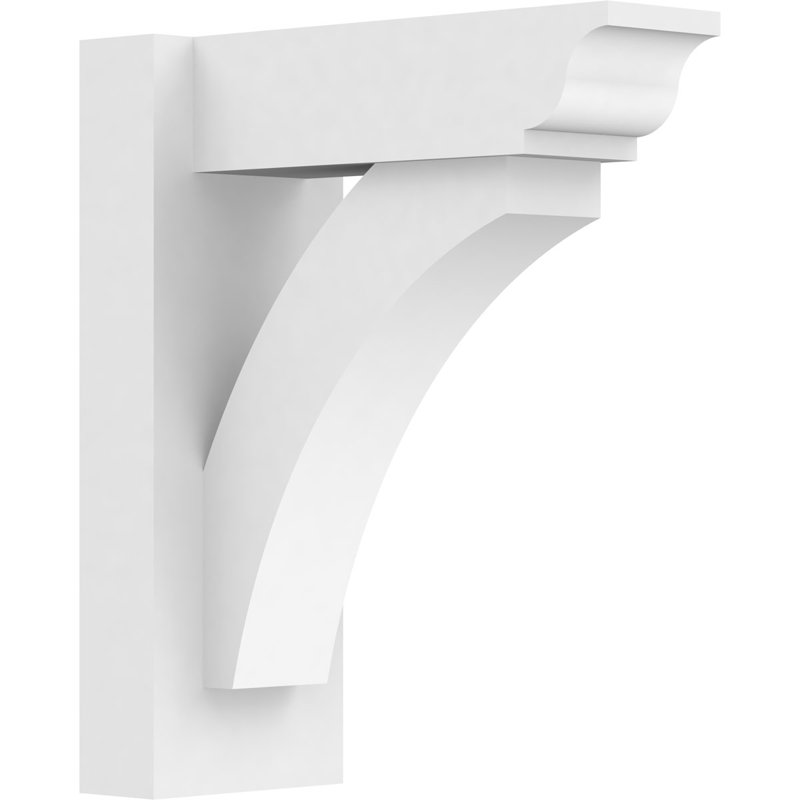 Persienne en PVC de qualité architecturale avec extrémités traditionnelles Thorton, L 5 po, H 14 po x P 12 po