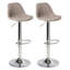 Swivel Upholstered Adjustable Height Bar Stool-345069344