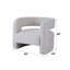 Fauteuil d'appoint en sherpa blanc