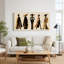 Art mural sur toile noir et brun clair-2102588690