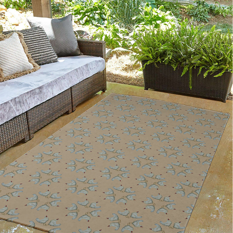 Elioth Chenille Geometric Indoor Rug, Round 5'