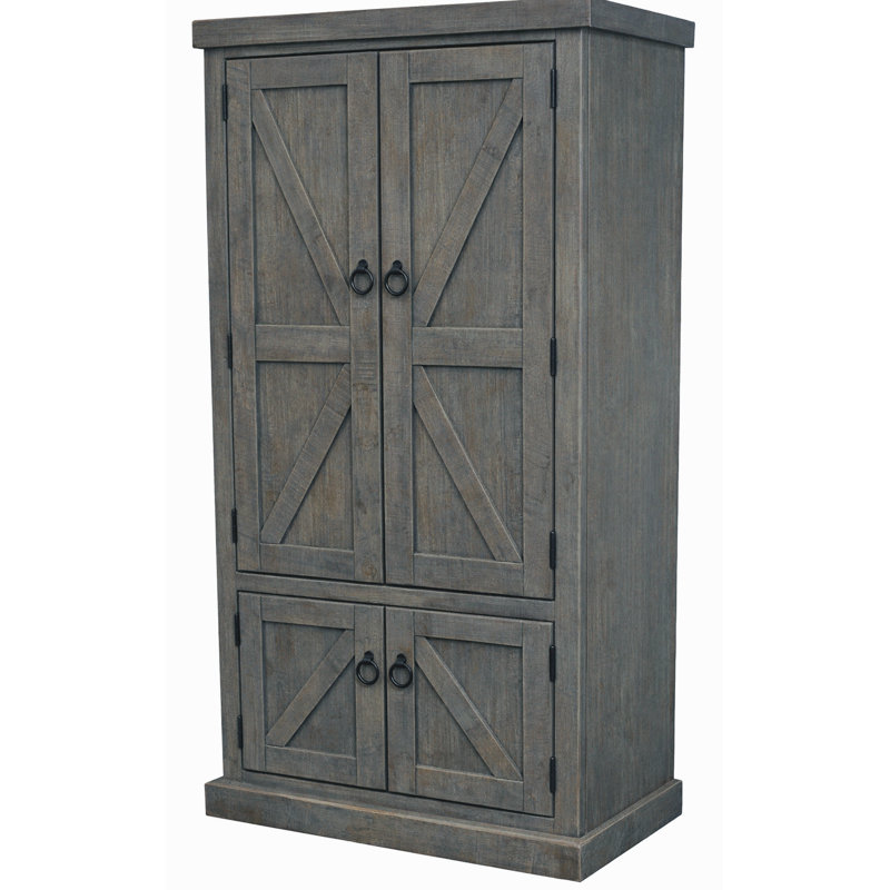 Garde-manger 75 po Blissfield, Bleu foncé rustique
