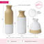 Ensemble de 3 bouteilles décoratives en bois Darreion