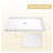 32x48 Inch Acrylic Shower Base, Gloss White Shower Pan with Center Drain, CUPC Certified Single Threshold 3-Wall Alcove Shower Base for Bathroom Renovation