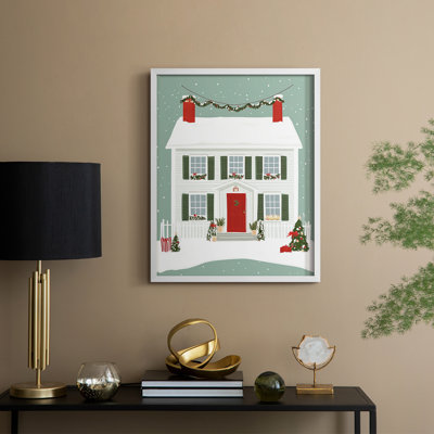 «Christmas Holiday», reproduction d'art encadrée XXV - bois massif