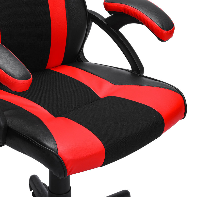Fauteuil de jeu pc & racing, Rouge / noir