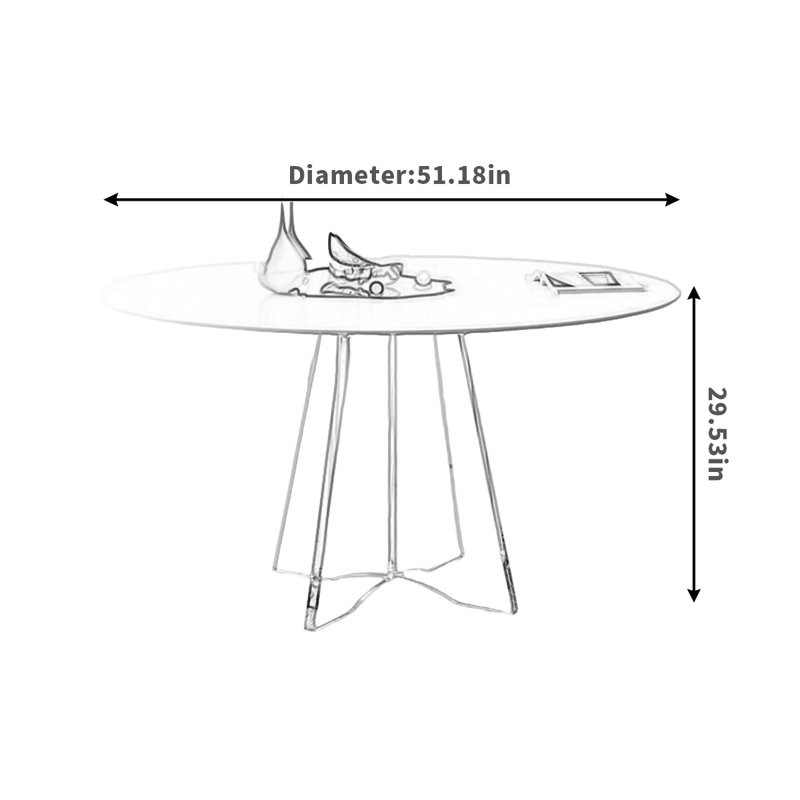 Falecia, 29.53"H x 51.18"L x 51.18"W