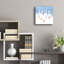  «Winter Geese» par Elle Media Group SA, art mural en verre acrylique, 12 po x 12 po