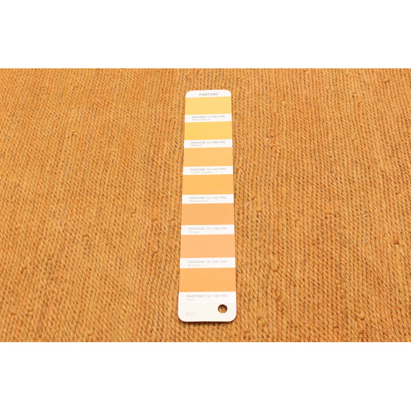 Tapisserie Kashkuli kilim orange 6 pi 5 po x 7 pi 6 po