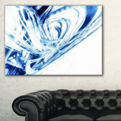 «Blue Fractal», impression sur toile tendue