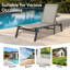 Ensemble de chaise longue pliante en aluminium Wolak pour l'extérieur avec dossier adaptable (chaise simple)-377437239