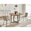 Extendable Round Metal Base Dining Table