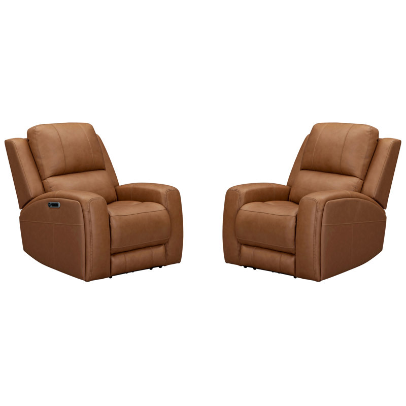 Abarca Gravity Power Recliner P3 Two Pack, Lyric Caramel