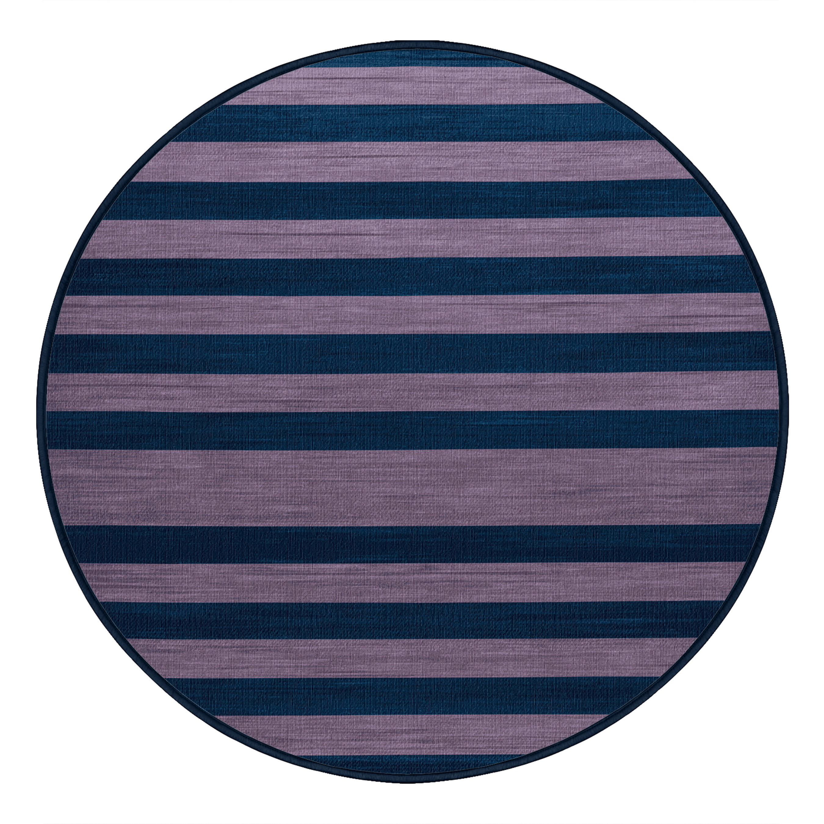 Longshore Tides Machine Washable Horizontal Stripes Blue Area Rug | Wayfair