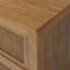 Ameer Medern Boho Solid Wood Nightstand with 2 Deep Drawers, Rattan Inlay For Bedroom Organization & Storage-118226027