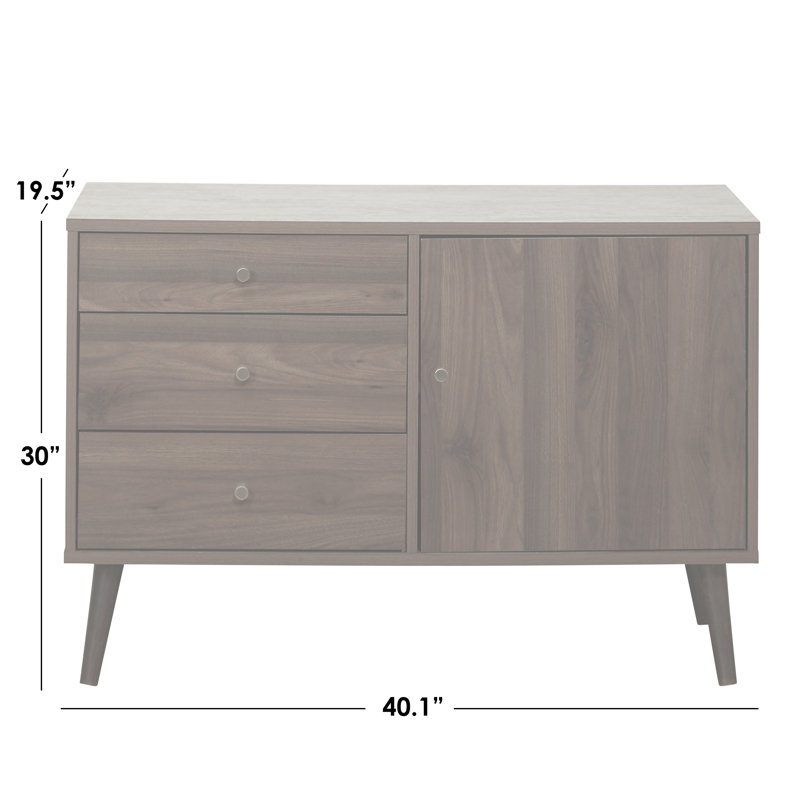 Haya 40.1'' Sideboard, Black