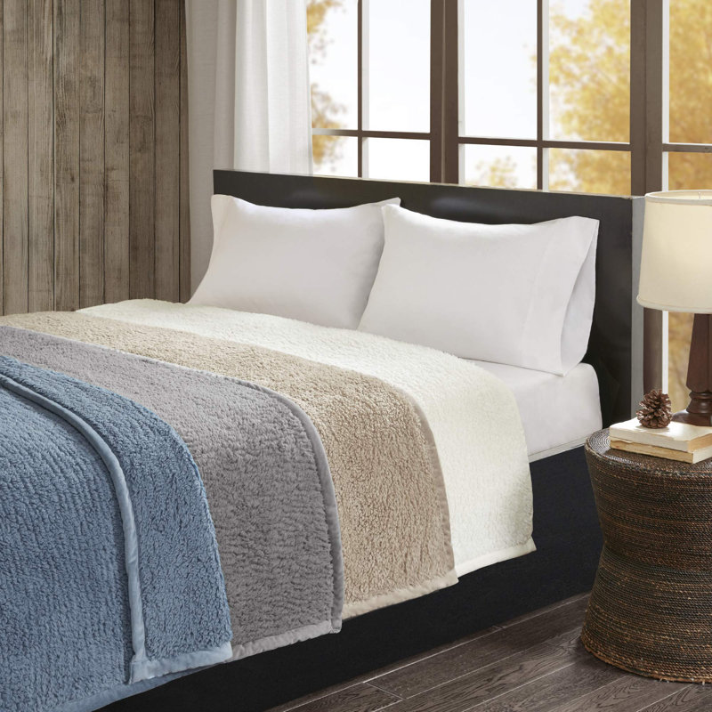Couverture Burlington, Simple, gris