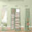 21.5'' Wide Freestanding Jewelry Armoire with Mirror,LED-1987063694
