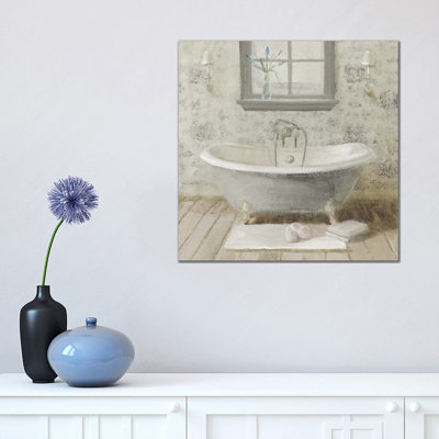 Victorian Bath I Neutral by Danhui Nai - Wrapped Canvas Print