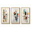 «Beige Blue Suprematism Geometric Explorations II», 3 pièces-897970287-897970290