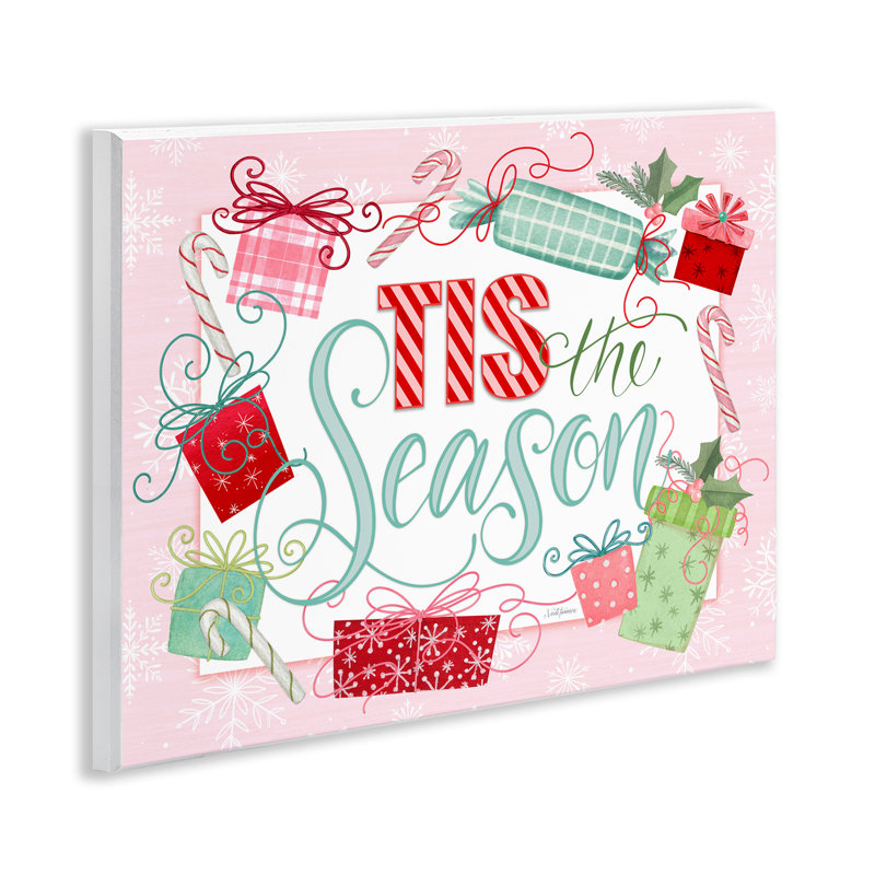 Plaque murale rose pastel «The Season» par Nicole Tamarin