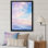 «Pink Sky Photo Celestial Symphony II», art mural sur toile paysage et nature