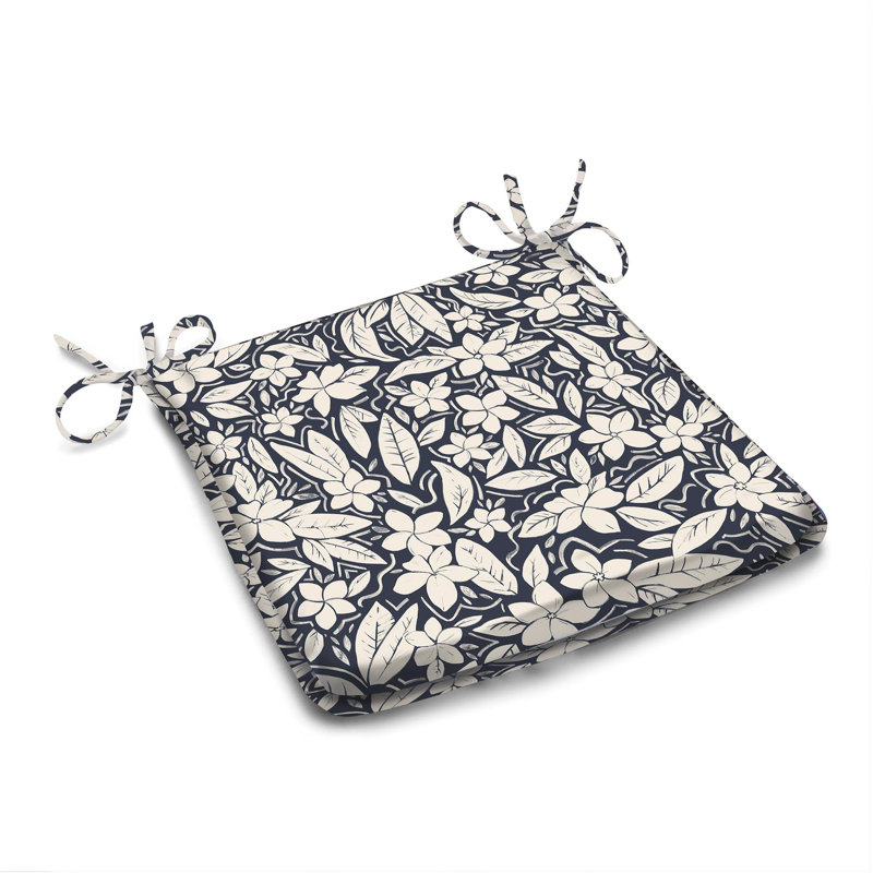 Chair Pad, Blue Floral