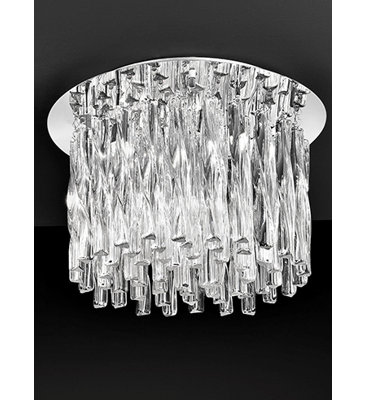 Sabine Glass Flush Mount