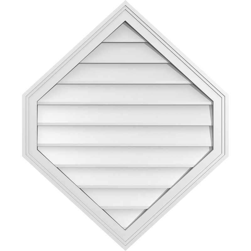 Ventilé vertical à pignon vertical 11/12 po, H 1,5 po x l 28 po x L 34 po