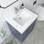 Aurilla 24 in. Single Sink Freestanding Bath Vanity in Marine Blue with White Carrara Quartz Top-695514426