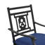 Chaise de salle à manger pivotante en métal Rusi Premium-824840705