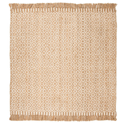 Nicholson Geometric Hand Woven Jute Rug 