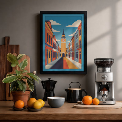 Toward The Tower Modern - Print