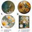 Bleu et blanc, nature morte, fleurs dans un vase II - marguerites, art mural-880802378-880802381